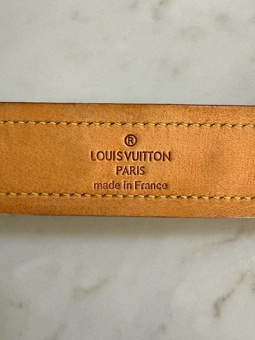 Authentic Louis Vuitton Baxter Monogram Dog Collar Large France LV Leather Pet - Picture 6 of 11